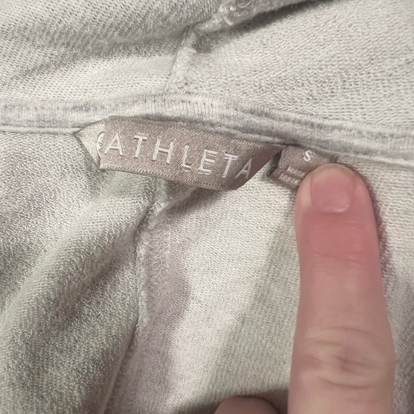 Athleta Vista wrap hoodie sweatshirt in heather gray - Picture 8 of 10